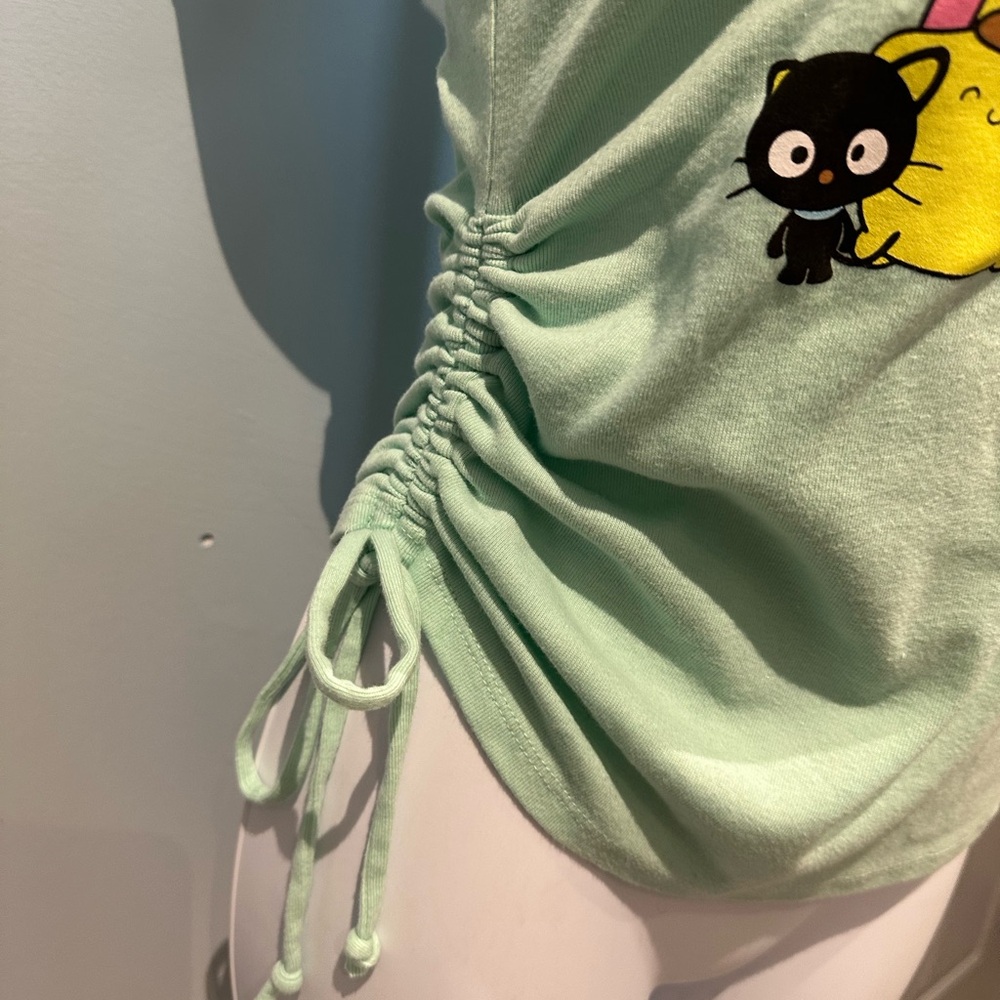 Sanrio Hello Kitty & Friends Better Together One Shoulder Ruched Tank Top Large - Picture 7 of 11